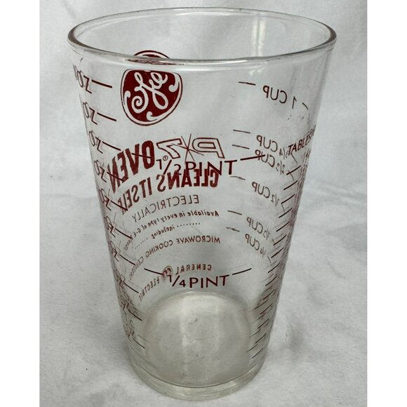 General Electric GE P7 Cleans Electrically Oven Federal Glass Measuring Cup 1963 - Picture 6 of 10